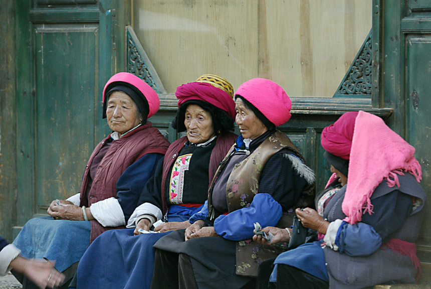 Tibetaanse vrouwen in Shangri La